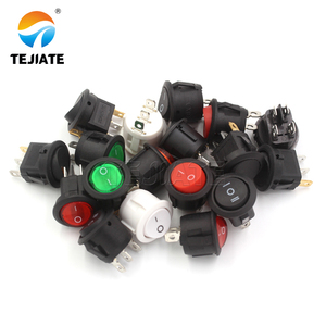 20mm 2-pin 2-position Push Button <strong>Switch</strong> on off on Round Rocker <strong>Switch</strong> Two Sides 3a Waterproof Rocker <strong>Switch</strong> - Product Image 2