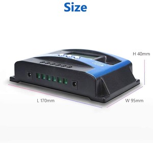 In magazzino regolatore di carica solare PWM 100A 60A 50A 40A 30A regolatore di energia solare 12V 24V Auto Dual USB Display LCD scarica di carico - Product Image 2