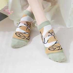 New AB Women's Socks Inbetweening Breathable Cotton Low Cut Short Sock Girl