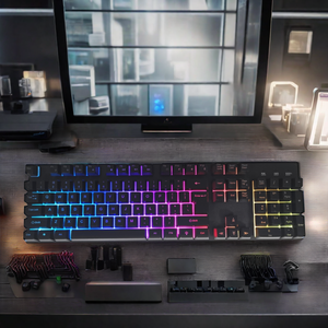 Teclado de gaming mecánico personalizado para gaming, Teclado retroiluminado con cable - Product Image 5