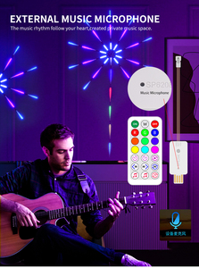 Tcwin çoklu renk akıllı havai fişek Led ışıkları su geçirmez IP65 renk değiştirme güçlü yapıştırıcı 10X0.5m adresli şerit ışık - Product Image 4