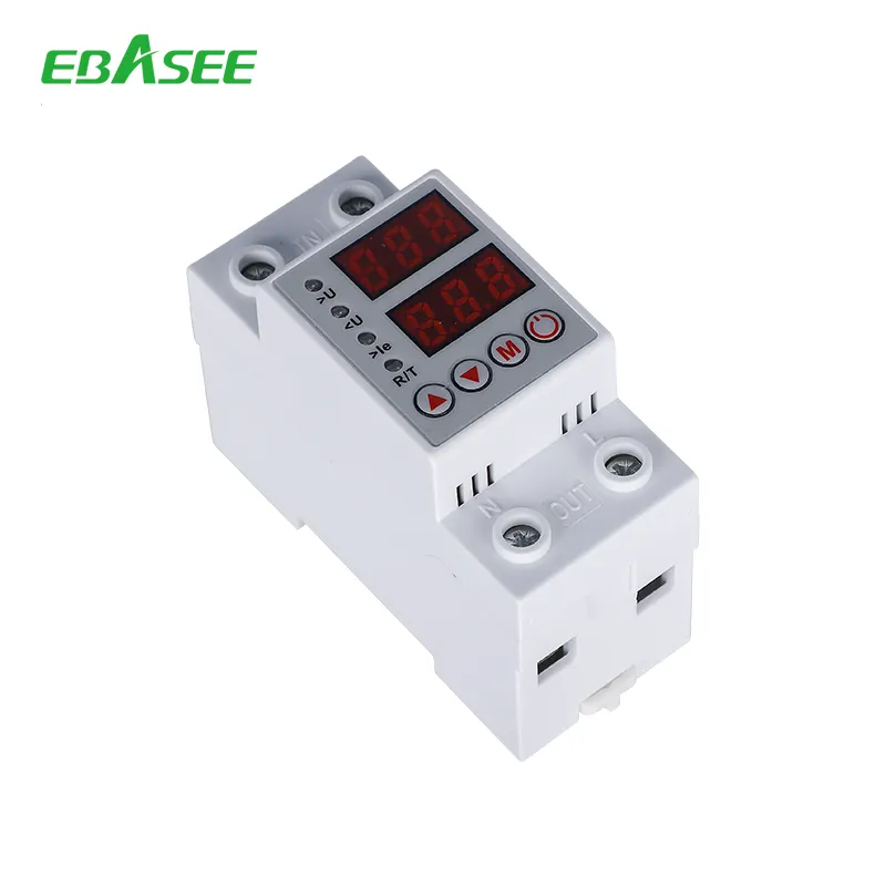 230V AC 40A 63A Middle east Voltage Protective Over Under Voltage Relay Device Protector Overvoltage Protection