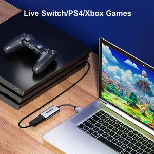 SAMZHE视频采集卡4K HDMI至USB usb-c HDMI视频采集器盒，用于电脑交换机摄像机实时流记录会议 - Product Image 4