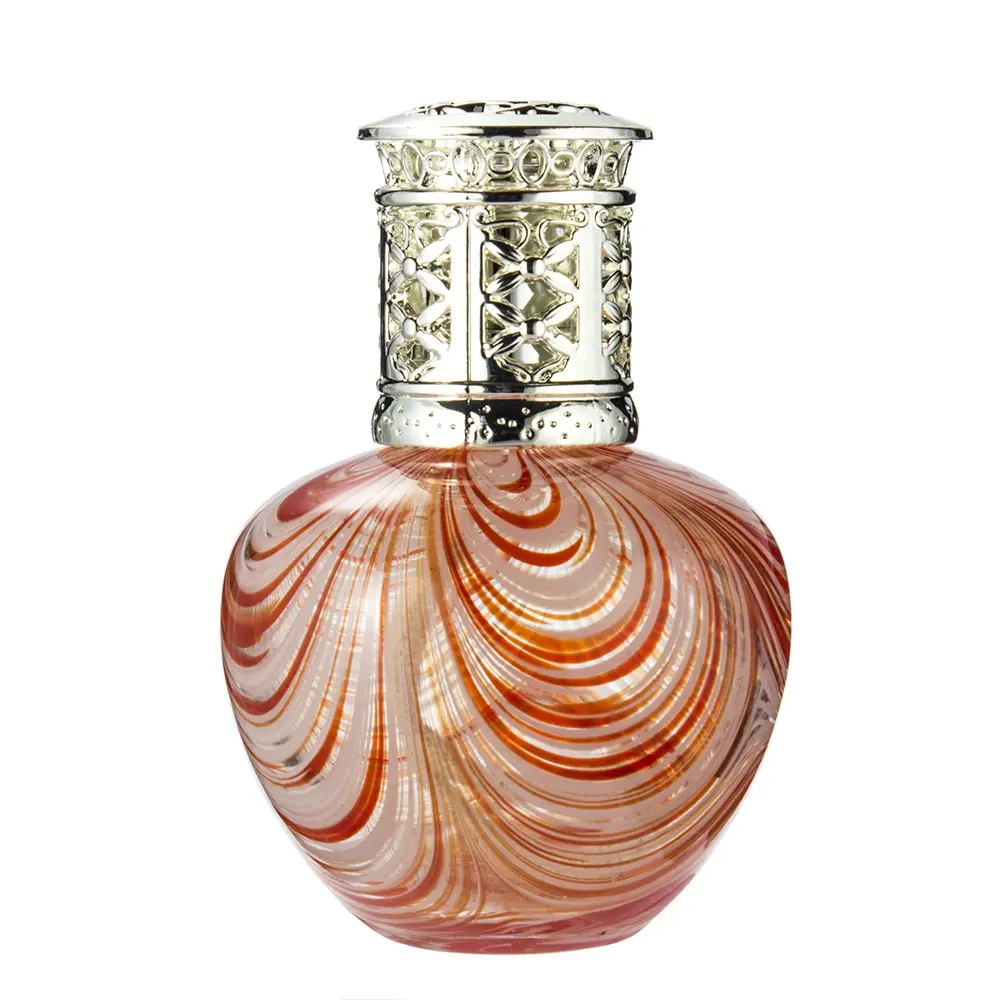 Bottiglia di vetro della lampada dell'olio di fragranza della lampada catalitica di vetro colorato diretto della fabbrica