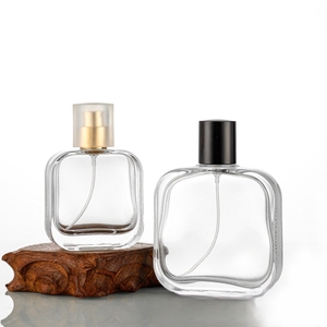 50ml şık ve lüks siyah boş kare parfüm cam şişe sprey kapağı ile bir Logo olarak kullanılabilir. - Product Image 2