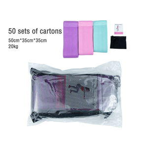 Fitness entrenamiento personalizado elástico botín resistencia ejercicio banda conjunto Rosa tela Glute botín bandas para mujeres - Product Image 2