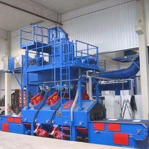 เครื่องพ่นทรายแบบสายพาน40KW สำหรับกำจัดสนิมและทำความสะอาดพื้นผิวระเบิดสำหรับอุตสาหกรรมก่อสร้าง - Product Image 5