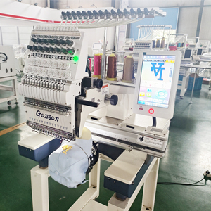 Dahao Computer 1200 tapa de velocidad máxima camisa diseño de logotipo máquinas de bordado de una sola cabeza computarizada 12 15 agujas para la venta - Product Image 3