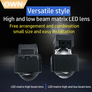 Dland xzl Matrix โมดูล LED 30W เลนส์โปรเจคเตอร์6000K สีขาวติดตั้งง่ายไฟต่ำไฟหน้ารถ - Product Image 3