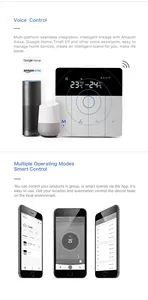 Zemismart Tuya สมาร์ทโฮมแอร์เทอร์โมสตัท Alexa Eco Google Home ควบคุมชีวิตจับเวลา APP รีโมทคอนโทรล - Product Image 3