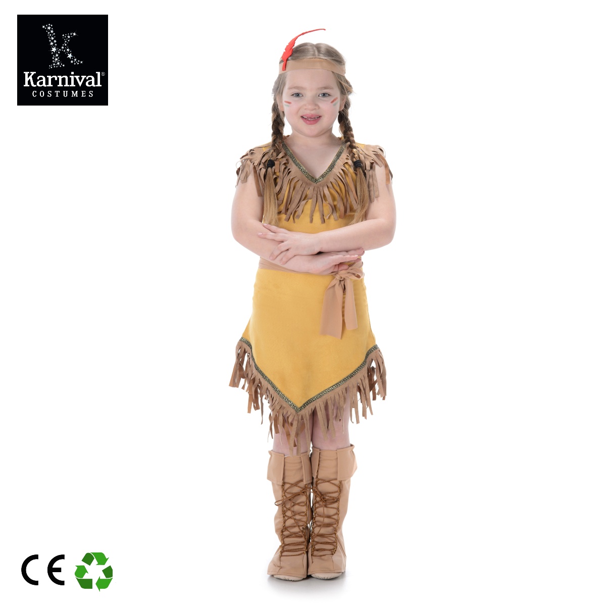 Light Brown Girl 83039 with Bootcovers, Dress & Headband