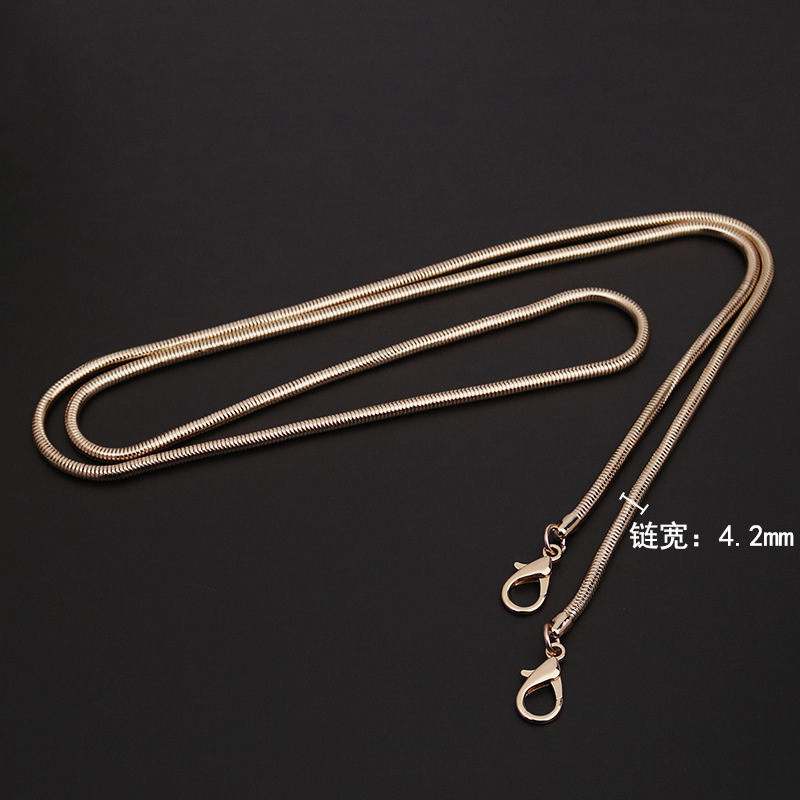 120cm light gold snake chain