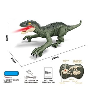 <strong>New</strong> Arrived 5 Channel Small Velociraptor Spinosaurus D-Rex Dilophosaurus Model <strong>Toy</strong> Walking <strong>Rc</strong> Dinosaur <strong>Toy</strong> with Light, - Product Image 5