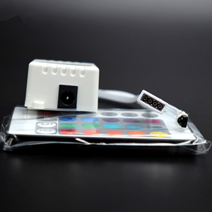 DC12V Wireless 24 Keys RGB <strong>IR</strong> <strong>Remote</strong> Controller LED Strip Controller for 3528 5050 RGB LED Strip