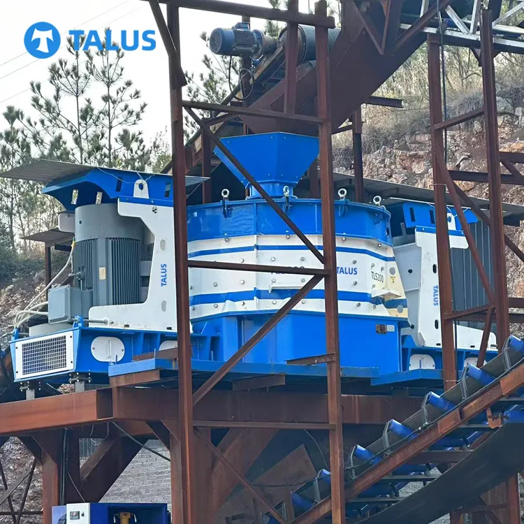 Talus Verticale As Impact Crusher Nieuwe Zand Maker 220 T/h Dual Power Vsi Zand Making Machine Verpletterende Zand Maken Apparatuur