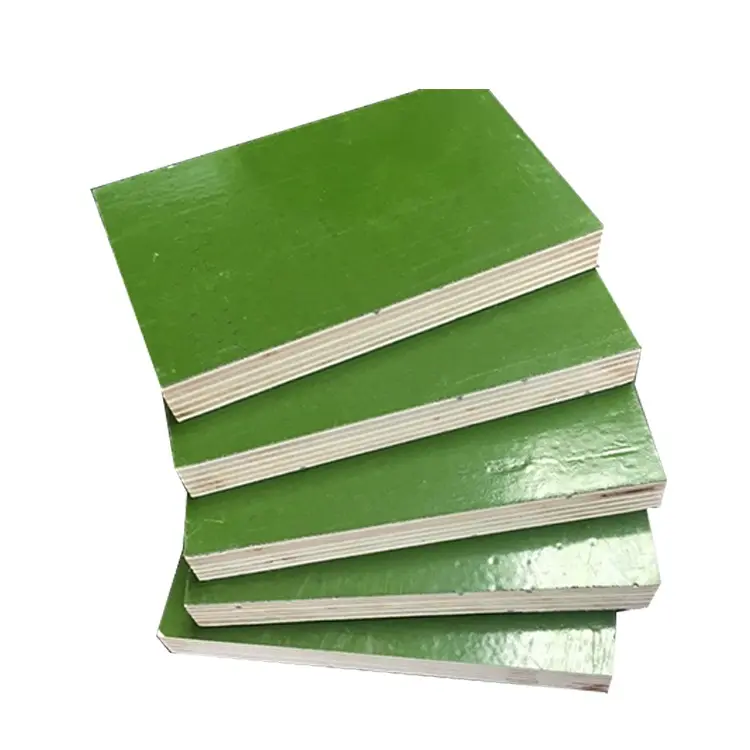wholesale price 12mm 15mm and 18mm Green Plastic PP Film Faced Plywood for Construction