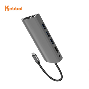 CE FCC Rohs列出9合1 USB C集线器3.0型C 3.1 4端口多分离器适配器OTG用于PC电脑配件 - Product Image 2