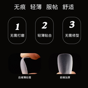 100 adet tırnak malzemeleri ultra-ince ve Traceless yapay tırnak ucu kutusu mat yanlış çivi ucu güzellik için - Product Image 2