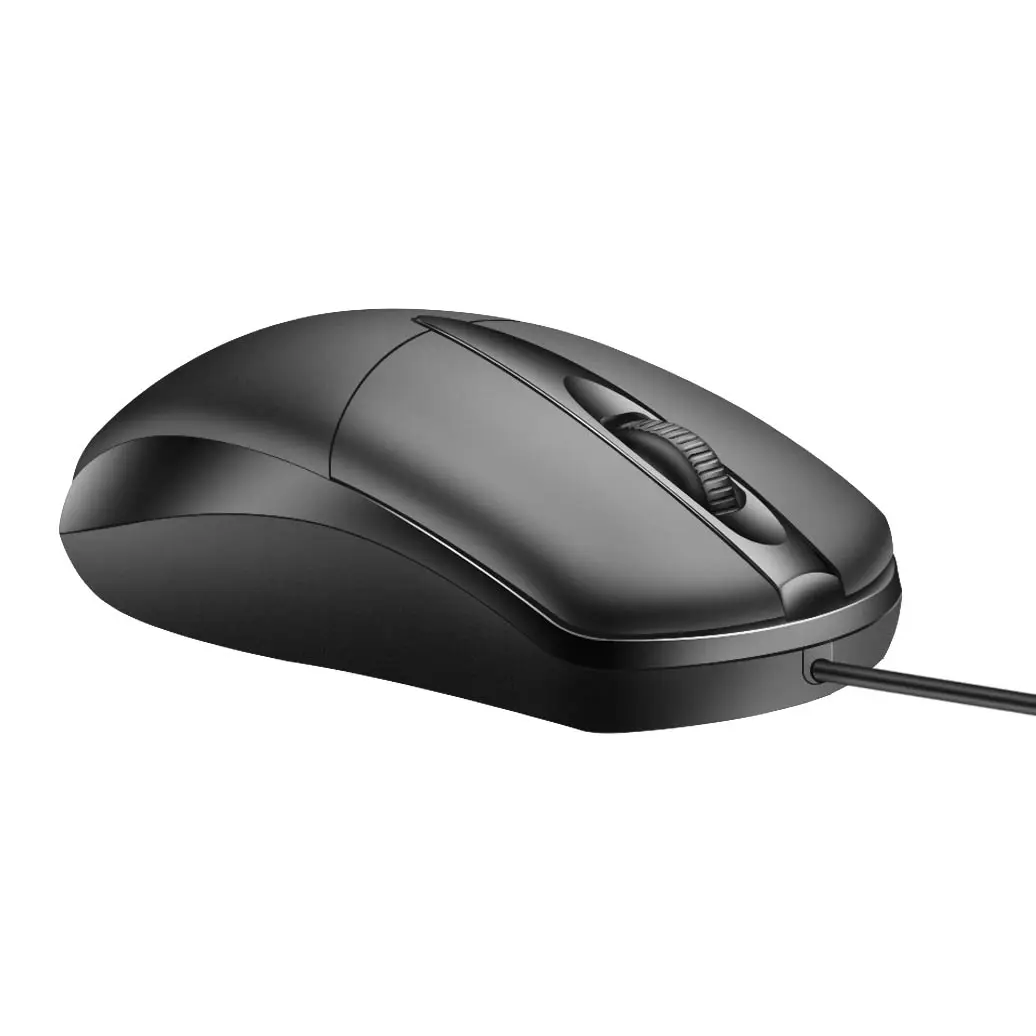 Wholesale DPI1200 ergonomic standard computer 3D USB wired optical mouse for office home gaming
