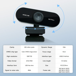 USB <strong>microphone</strong> camera using CMOS image sensor with 1280*720 resolution for <strong>Raspberry</strong> <strong>Pi</strong> 5 4B 3B+ 3B 400 and Jetson series