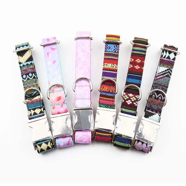 No Minimum Order Personalized Pet Collars luxury designer fashion Dog Accessories dog collar pink