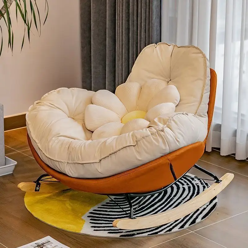 Penguin rocking chair single net red bedroom balcony can go to sleep in the living room bedroom casual lazy sofa