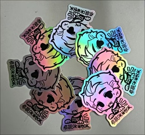 3d Pvc Hologram Sticker Label Fraudebestendige Beveiliging Watermerk Tags Kras-Off Id Sticker Overlays Voor Voedingsindustrie