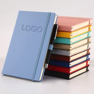 Wholesale Custom Logo A5 <strong>Notebook</strong> <strong>Elastic</strong> Strap Pen Holder Pu <strong>Notebook</strong> <strong>Printed</strong> Logo Diary Notepad Note Book PU Leather <strong>Notebook</strong> - Product Image 1