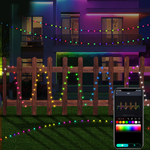 50 100 150 <span class=keywords><strong>LED</strong></span> DIY vacaciones interior Navidad USB cadena de luces RGB Magic APP Control remoto inteligente música <span class=keywords><strong>LED</strong></span> cadena de luces - Product Image 3