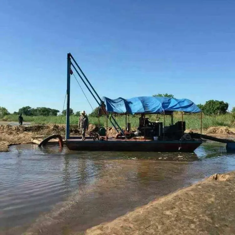 Small dredge machine for river sand and mud sucking