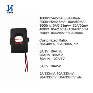 Kehui Single Phase <strong>Split</strong> <strong>Core</strong> <strong>Sensors</strong> 10/10mA 50/25mA Free Customized Open Type Current Transformer <strong>with</strong> 16mm Aperture - Product Image 2