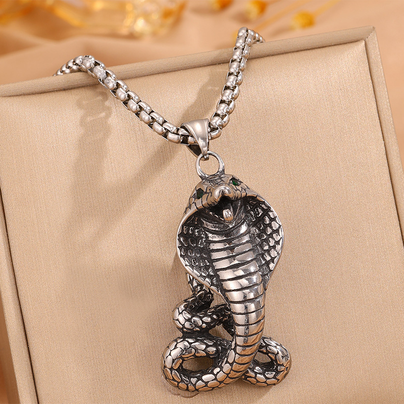 Collier Cobra Diamant Vert