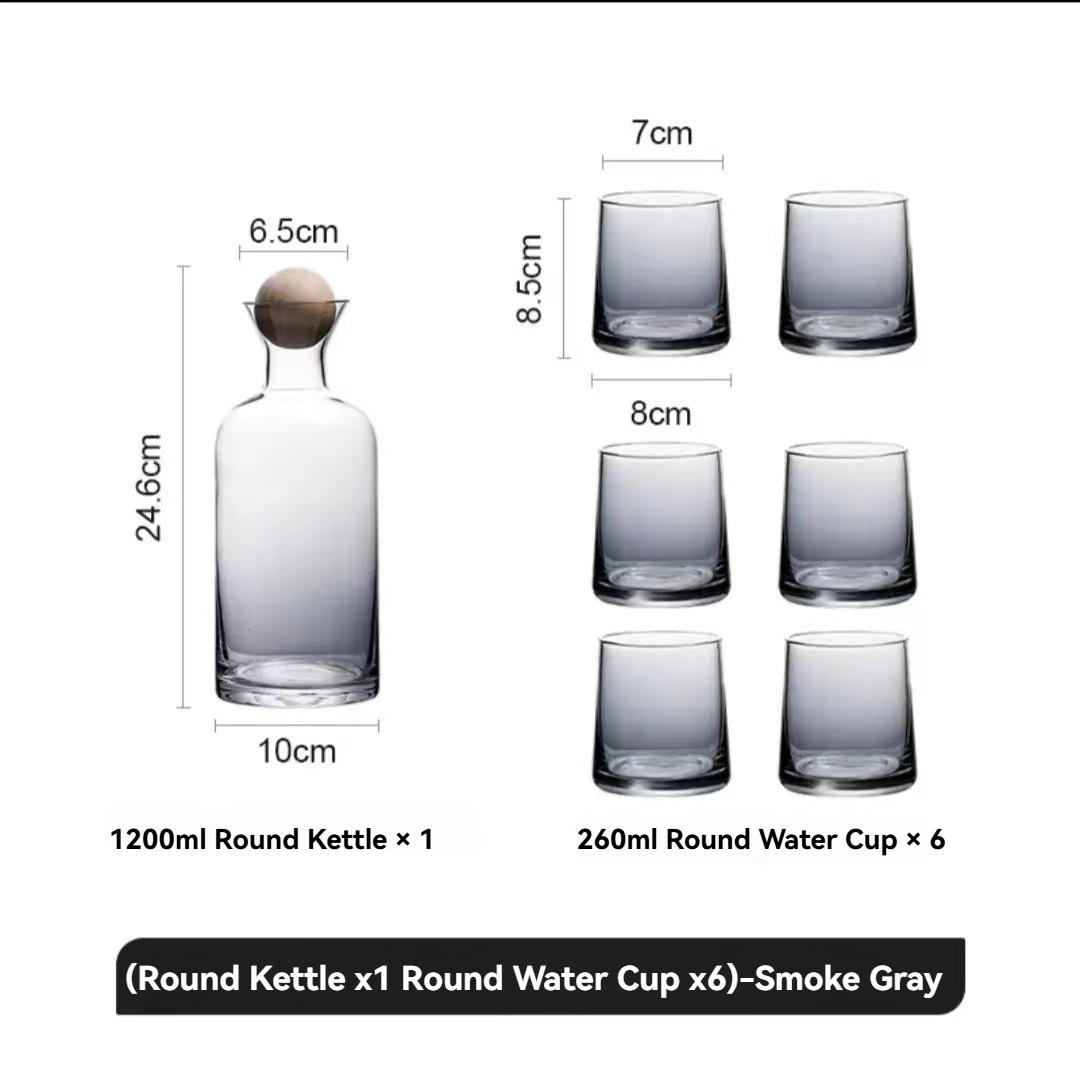 Smoky Gray-1 Kettle+6 Cups