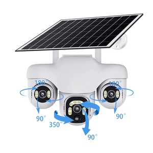 Três Lentes 6MP <span class=keywords><strong>WIFI</strong></span> Câmera De Segurança V380 Pro Night Vision Detecção De Movimento Humano Rastreamento De Voz <span class=keywords><strong>Intercom</strong></span>