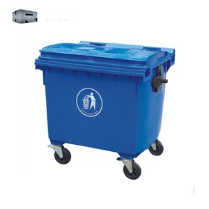 塑料垃圾容器1100升塑料户外垃圾存储回收站 - Product Image 1