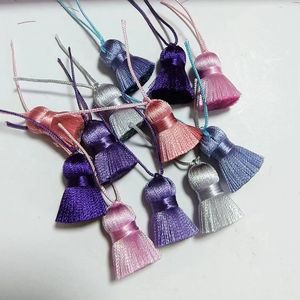 sjzmm定制短真丝流苏2厘米，带3厘米串，用于制作珠宝装饰 - Product Image 1