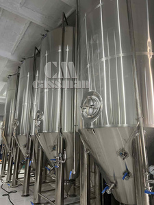 Kích thước lớn 10000L 20000l 30000l 40000l hình trụ hình nón bia lên men với giá rẻ - Product Image 5