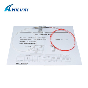 Hilink 1X2สวิตช์ออปติคอล1310/ 1550nm SM 5V ไม่ล็อค0.5M พร้อม/ไม่มีตัวเชื่อมต่อ - Product Image 3
