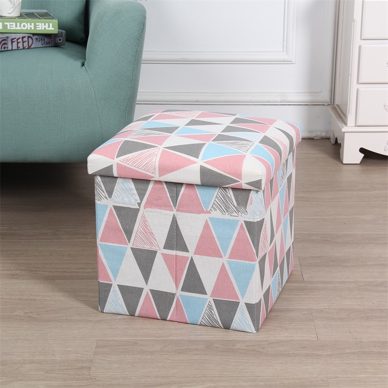 irregular printing storage chair and collapsible stool foldable seats great print ottoman bench living outdoor packing room type