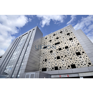 Gebäude fassaden Moderne Vorhang fassaden Lasers ch neiden von Blechen 3d Aluminium Wand paneel für Verkleidung system - Product Image 2