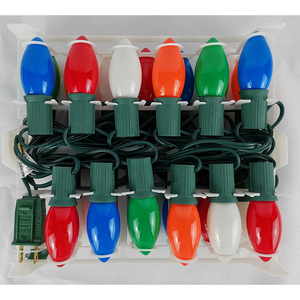 E17 noel ışıkları C9 mini RGB sıcak beyaz dekoratif dize ışık - Product Image 4