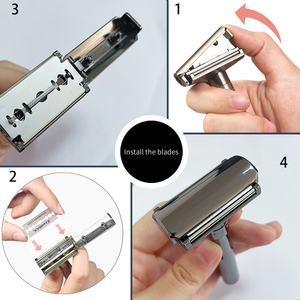 New <strong>Popular</strong> Auxiliary Roller Safety <strong>Razor</strong> 1-6 Adjustable Sharpness Shaver Double Edge Blade Safe Shave for Men - Product Image 5