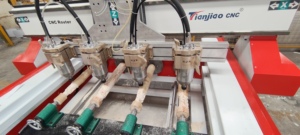 3D madera sofá silla Mesa pierna tallado Multi rotativo madera enrutador 4 ejes multicabezal enrutador Cnc 3D Multi cabeza Cnc enrutador 4 ejes - Product Image 4