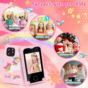2025 Hot Selling Phones <strong>Kid</strong> Toy Multiple <strong>Games</strong> Mode MP3 Music Dual Camera Touch Screen Small Cheap Smart Phone <strong>Kids</strong> Toy - Product Image 3