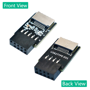 Scheda madre USB 3.1 pannello frontale chiave presa-un tipo-E A USB 2.0 9pin connettore adattatore di estensione intestazione per Computer - Product Image 2