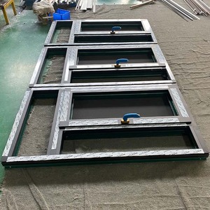 Kunden spezifische billige gehärtete Doppel glas Aluminium rahmen Aluminium Profil fenster Südafrika