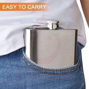 Thuận tiện sản phẩm thép không gỉ Rượu du lịch rượu vang Nồi mini Hip Flask - Product Image 5