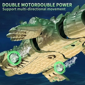 2.4G Remote Control Swimming crocodile Toy Simulation Model Auto <strong>Demo</strong> &amp; <strong>Programming</strong> Rc Swing crocodile Boat Water Toy with Light - Product Image 5