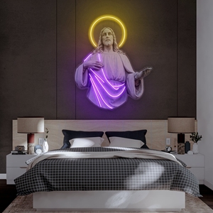 ไฟโลโก้ศิลปะอะคริลิคป้ายนีออน LED สำหรับตกแต่งผนัง - Product Image 3