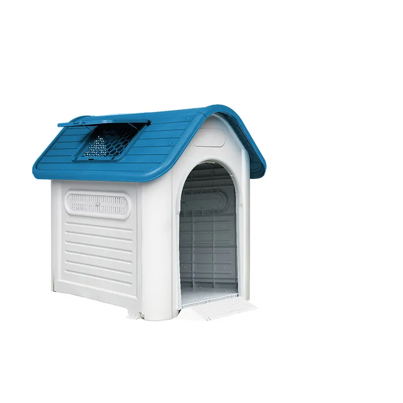 Isoliert bester roter Outdoor-Hundebetten aus Kunststoff mit Tür Four Seasons Universal-Kundebetten für ausgefallene Hunde